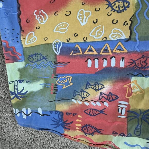 VTG The Territory Ahead Shirt Mens 2XL Abstract Hawaiian Polynesian Tribal 90s - Picture 4 of 14